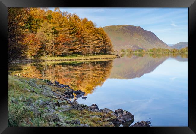 Serenity by Buttermere Framed Print by Steve Smith