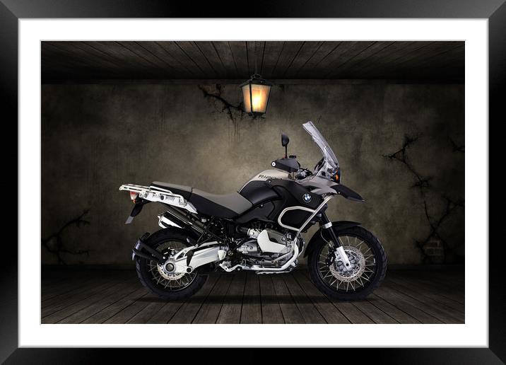 BMW R1200R Old Room Framed Mounted Print by Steve Smith