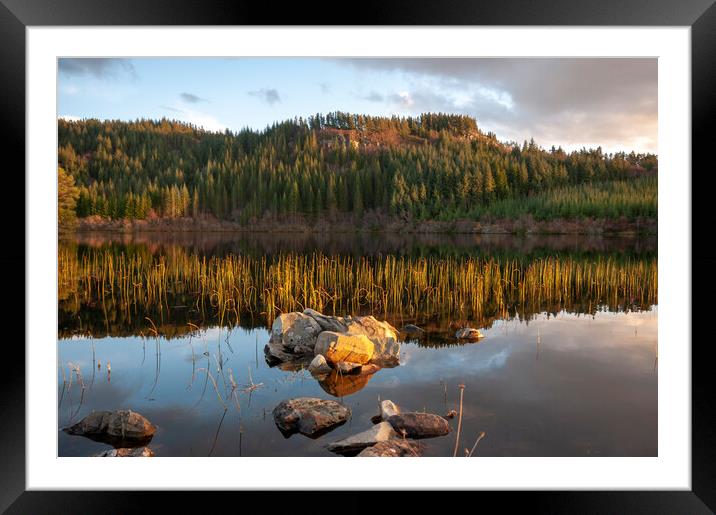 Loch Lundie Framed Mounted Print by Steve Smith