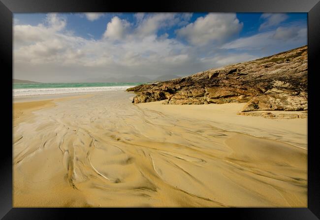 Luskentyre Beach Framed Print by Steve Smith