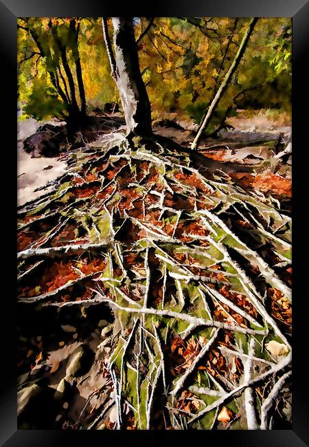 Root Of All Evil Digital Painting Framed Print by Steve Smith