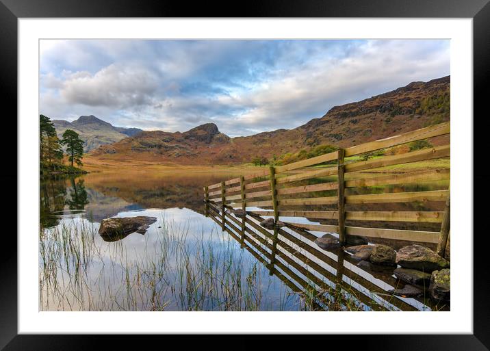 Blea Tarn Framed Mounted Print by Steve Smith