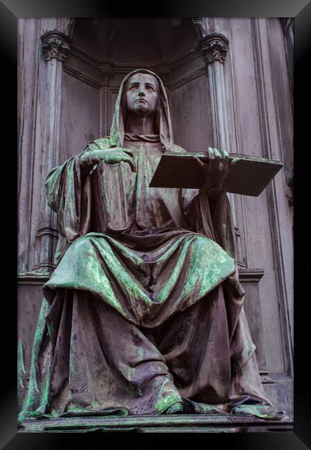 Prague Statue Framed Print by Steve Smith