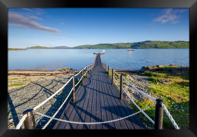 Serenity on Loch Na Keal Framed Print by Steve Smith