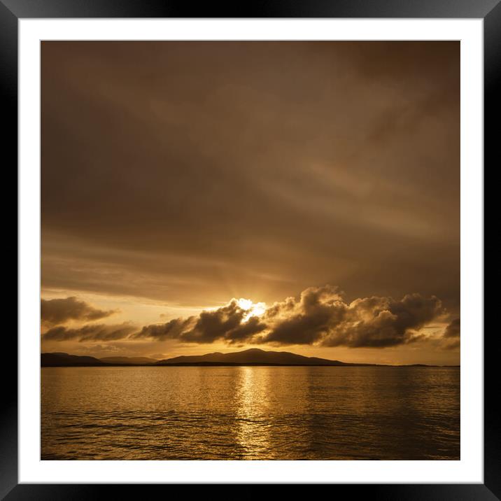 Hebridean Sunrise Framed Mounted Print by Steve Smith