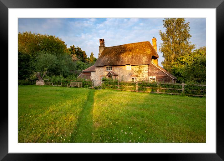 Draycott Country Home Framed Mounted Print by Steve Smith