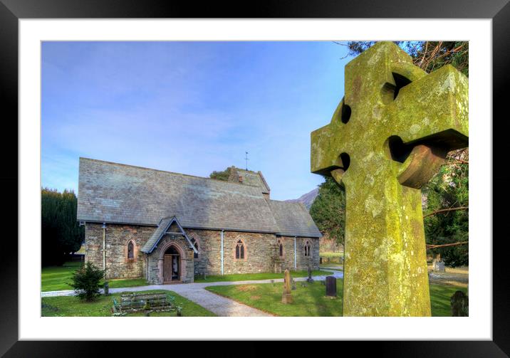 Majestic St Patricks Church in the Lake District Framed Mounted Print by Steve Smith