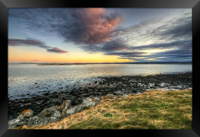 Lindisfarne Sunrise Framed Print by Steve Smith