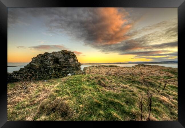 Lindisfarne Sunrise Framed Print by Steve Smith