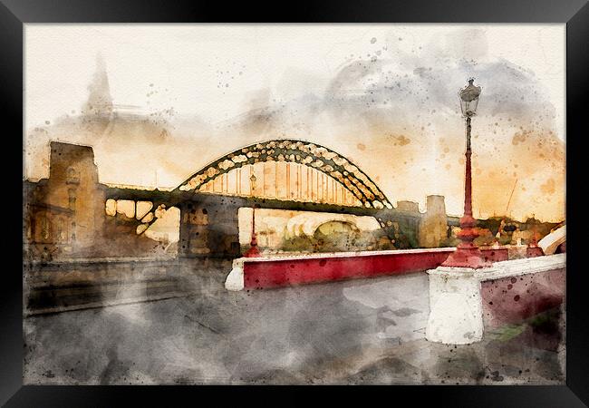 Newcastle Upon Tyne Framed Print by Steve Smith