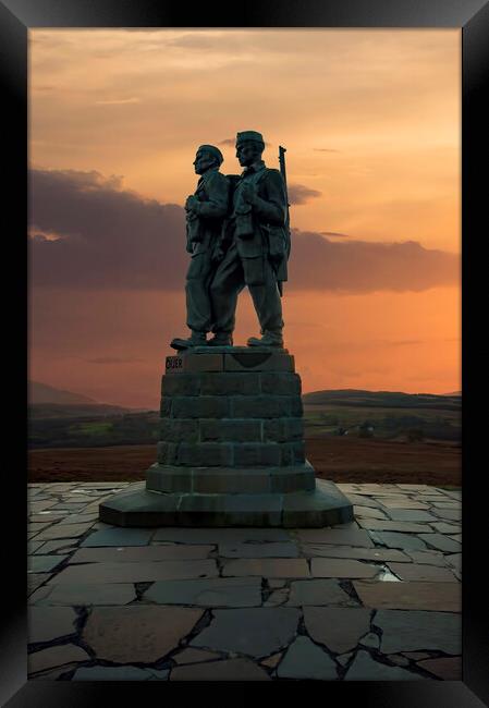 Commando Memorial Framed Print by Steve Smith