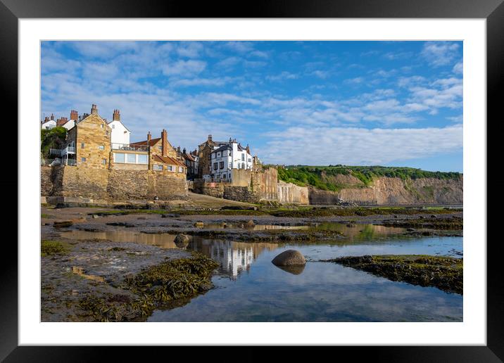 Robin Hoods Bay North Yorkshire Framed Mounted Print by Steve Smith