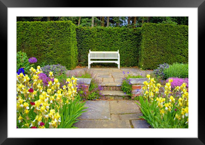 Enchanting Beauty of Newby Hall Gardens Framed Mounted Print by Steve Smith