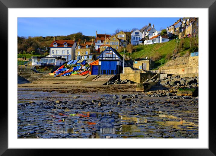 Runswick Bay North Yorkshire Framed Mounted Print by Steve Smith