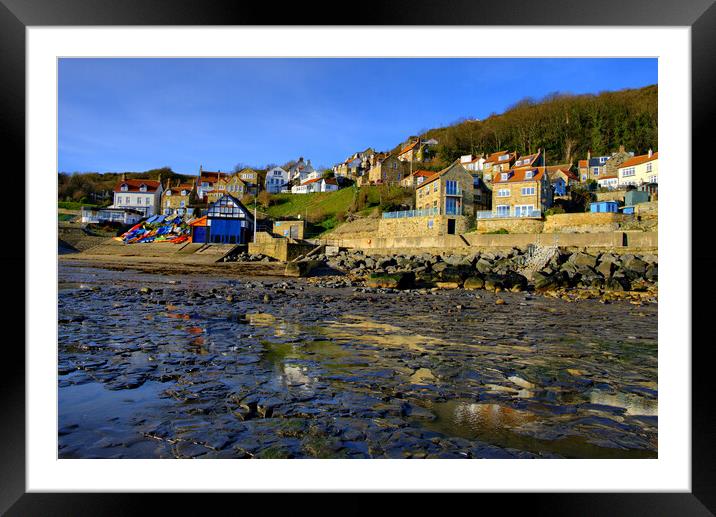 Runswick Bay North Yorkshire Framed Mounted Print by Steve Smith