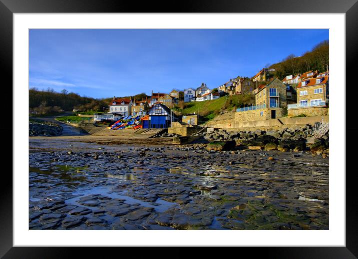 Runswick Bay North Yorkshire Framed Mounted Print by Steve Smith