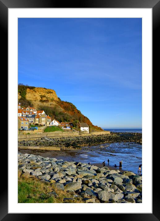 Tranquil Beauty of Runswick Bay Framed Mounted Print by Steve Smith