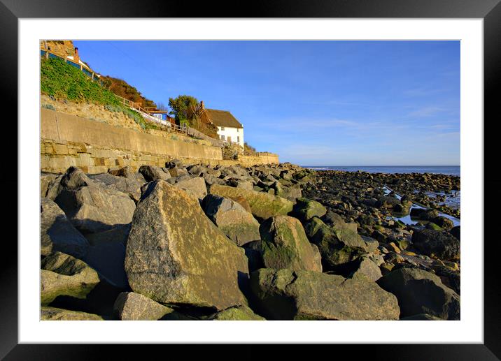 Runswick Bay North Yorkshire Framed Mounted Print by Steve Smith