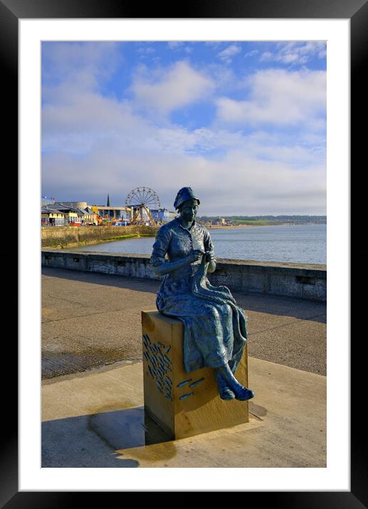 Serene Gansey Girl Framed Mounted Print by Steve Smith