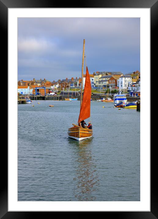 Three Brothers Cob Bridlington Harbour Framed Mounted Print by Steve Smith