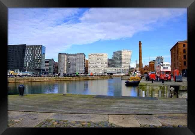 Royal Albert Docks Liverpool Framed Print by Steve Smith