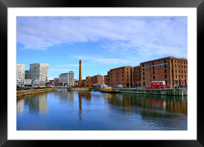 Royal Albert Docks Liverpool Framed Mounted Print by Steve Smith