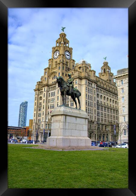 Regal Majesty at Liverpools Pier Head Framed Print by Steve Smith
