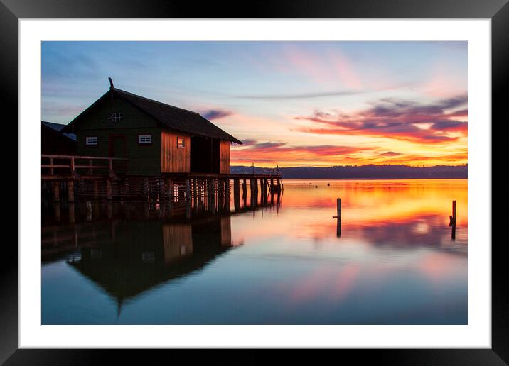 Ammersee, Bavaria, Germany Framed Mounted Print by Steve Smith
