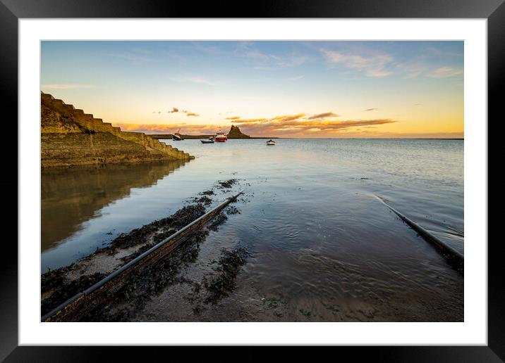 Lindisfarne Framed Mounted Print by Steve Smith