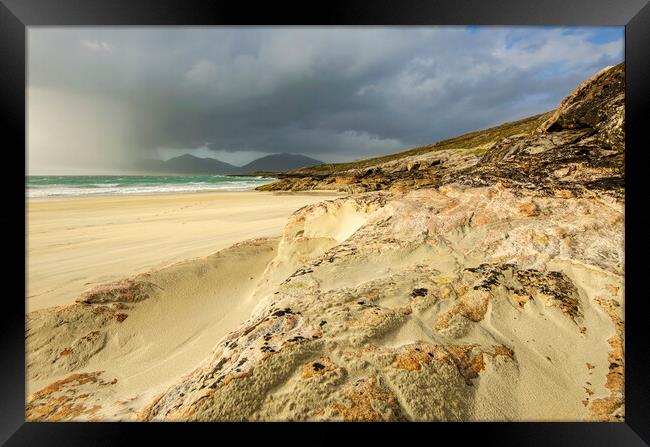 Luskentyre Beach Framed Print by Steve Smith