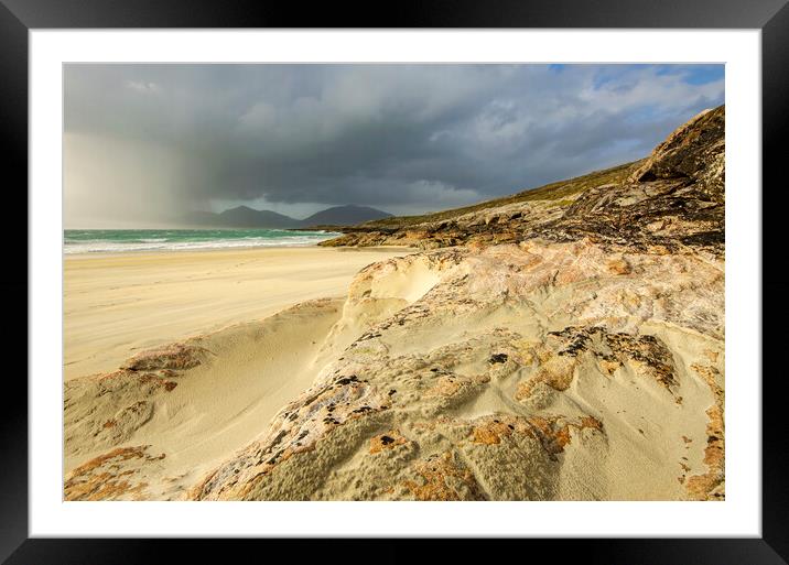 Luskentyre Beach Framed Mounted Print by Steve Smith