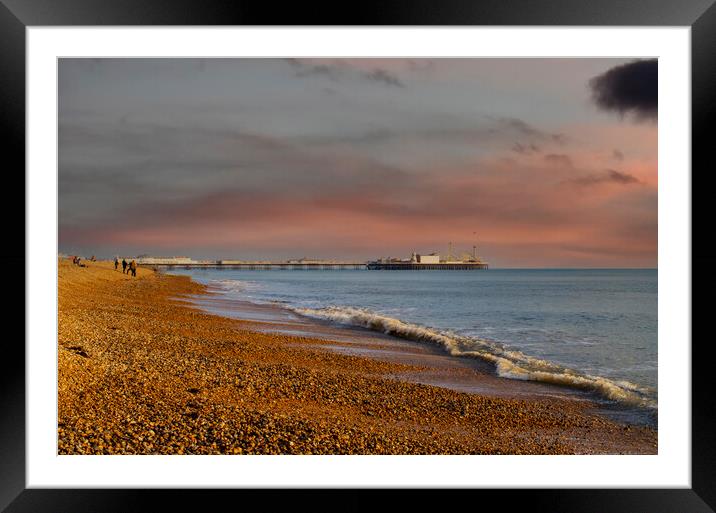 Brighton Beach Framed Mounted Print by Steve Smith