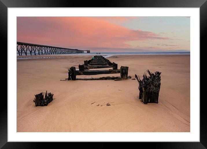 Steetley Pier Hartlepool Framed Mounted Print by Steve Smith