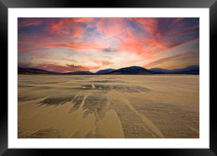 Luskentyre Beach Framed Mounted Print by Steve Smith