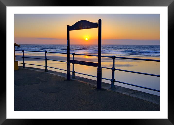 Welcome To Filey Framed Mounted Print by Steve Smith