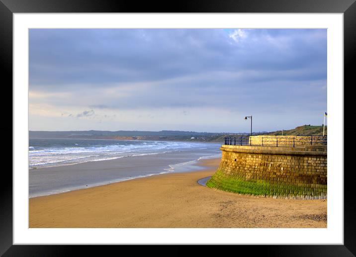 Filey Beach Framed Mounted Print by Steve Smith