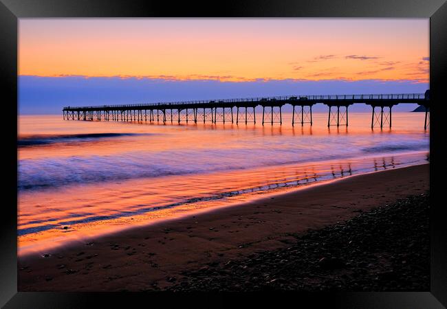 Saltburn By The Sea  Framed Print by Steve Smith