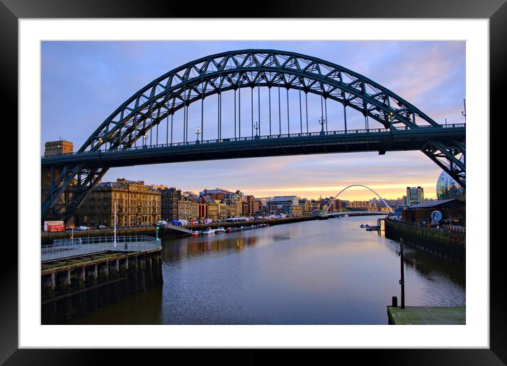 Tyne Bridge Framed Mounted Print by Steve Smith