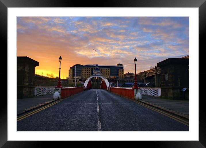 Low Level Bridge Sunrise Framed Mounted Print by Steve Smith