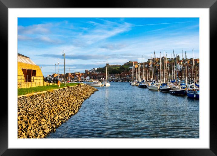 Yachting Marina Whitby Framed Mounted Print by Steve Smith
