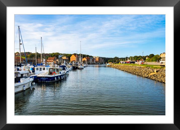 Serene Haven of Whitby Framed Mounted Print by Steve Smith