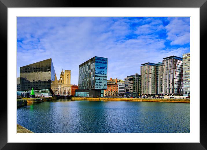 Royal Albert Docks Liverpool Framed Mounted Print by Steve Smith