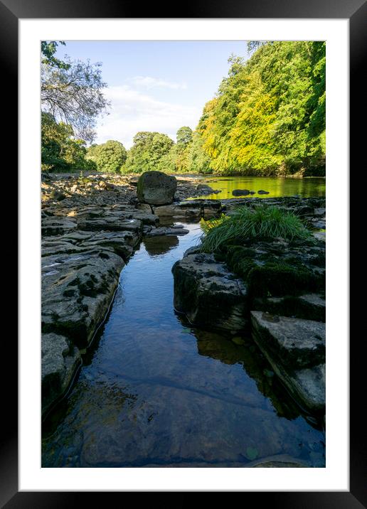 River Swale Richmond Framed Mounted Print by Steve Smith