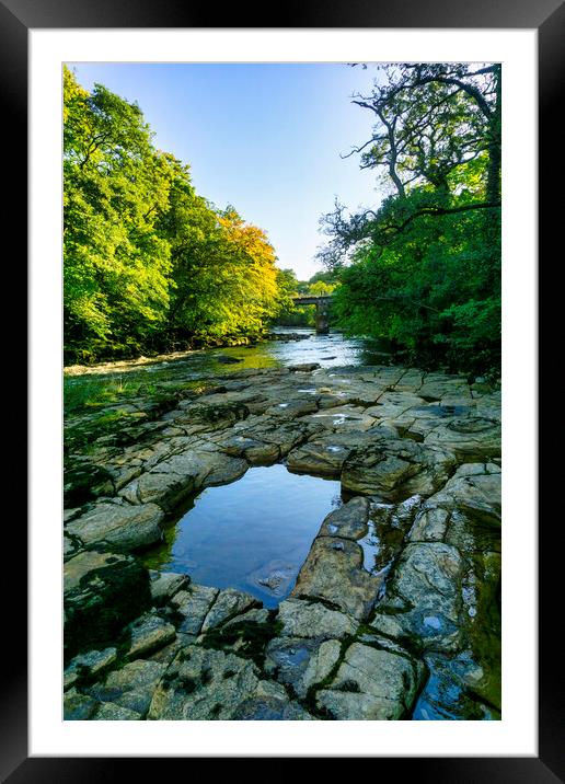 River Swale Richmond Framed Mounted Print by Steve Smith