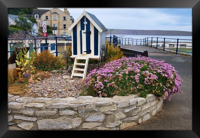 Victorian Bathing Machine Filey Framed Print by Steve Smith