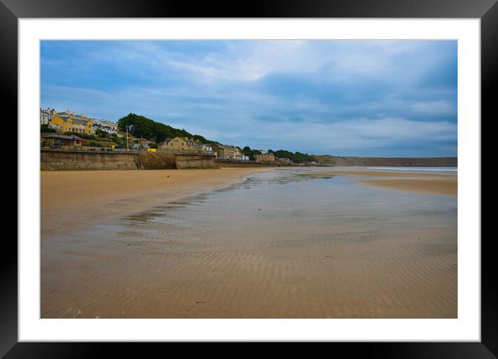Serenity at Filey Beach Framed Mounted Print by Steve Smith