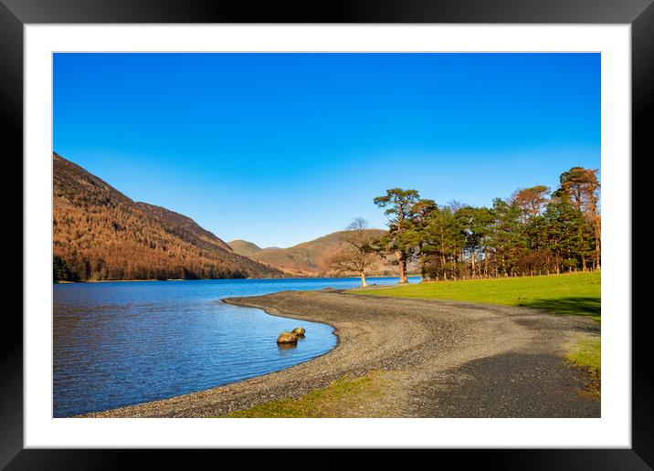 Buttermere Lake District Framed Mounted Print by Steve Smith