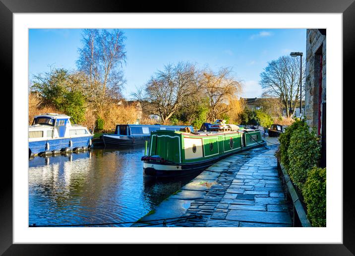 Serenity on Skipton Canal Framed Mounted Print by Steve Smith