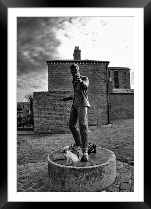 Billy Fury Statue Framed Mounted Print by Steve Smith