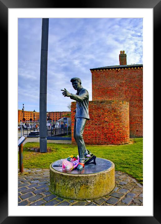 Billy Fury Statue Framed Mounted Print by Steve Smith